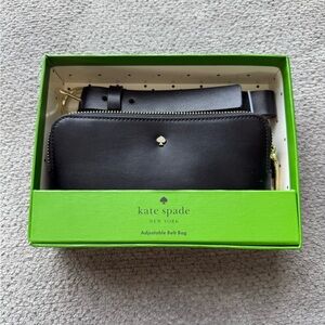 Kate Spade Black Leather Belt Bag
